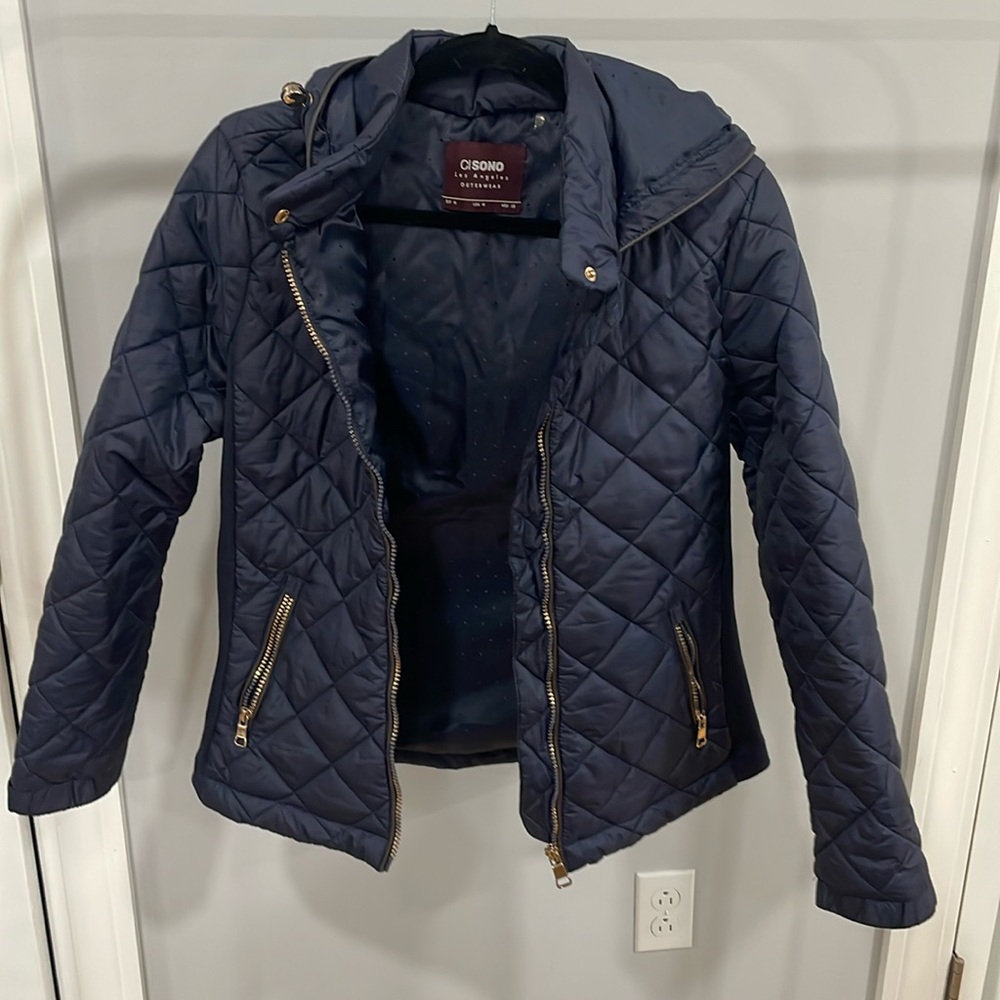 Blue light weight jacket